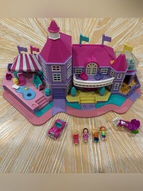 1994 COMPLETE Lightup Magical Mansion LIGHTS WORK Polly Pocket Bluebird
